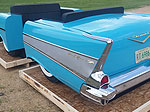 Car Couches, Car Desks, Car Sofas, Mustangs, 1950 
      Chevy, Chevies, 1950 Mustang, Car Seats, Retro Cars